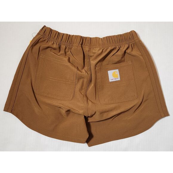 Carhartt Girl's Rugged Flex Ripstop Short youth large size 12 Brown - Picture 4 of 10